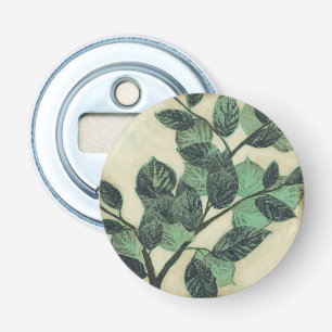 Décapsuleur Feuille et branches sur l'arrière - plan crème