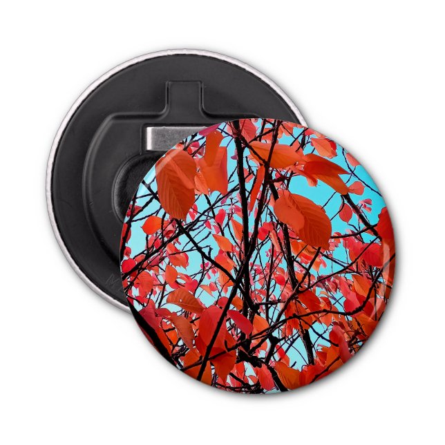 Décapsuleur Feuilles rouges (Devant)