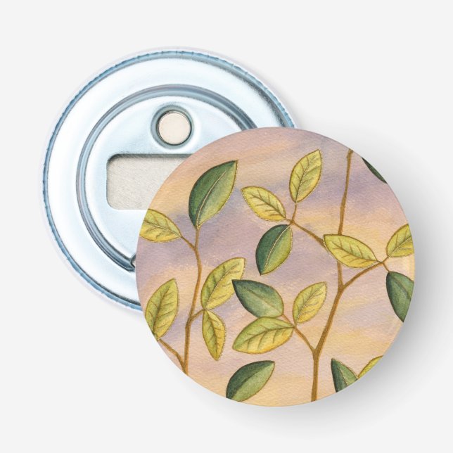 Décapsuleur Feuilles verts et jaunes sur Arrière - plan couche (Devant)