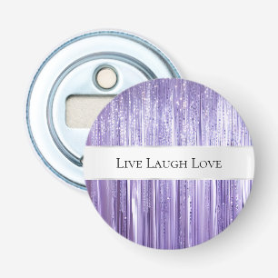 Décapsuleur Fille Violet Glam Glitzy Tinsel Stripes