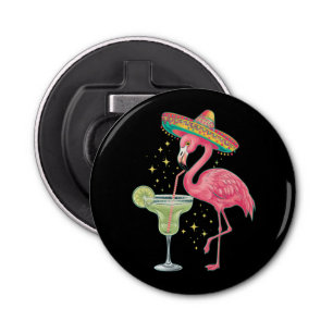 Décapsuleur Flamant rose Boire Margarita Funny Poncho mexicain
