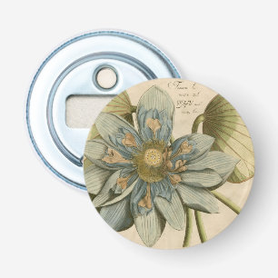 Décapsuleur Fleur de Lotus bleu sur l'arrière - plan bronzage