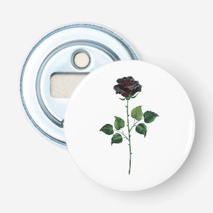 Décapsuleur Fleur rose noire