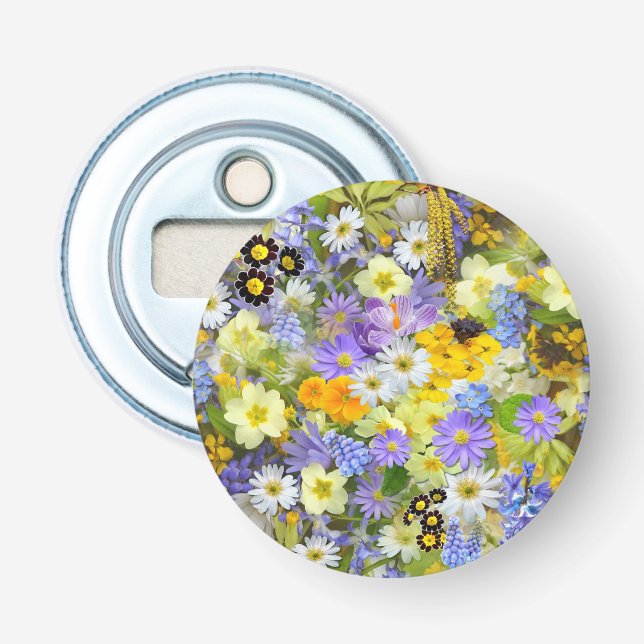 Décapsuleur Fleurs de printemps écrasées (Devant)
