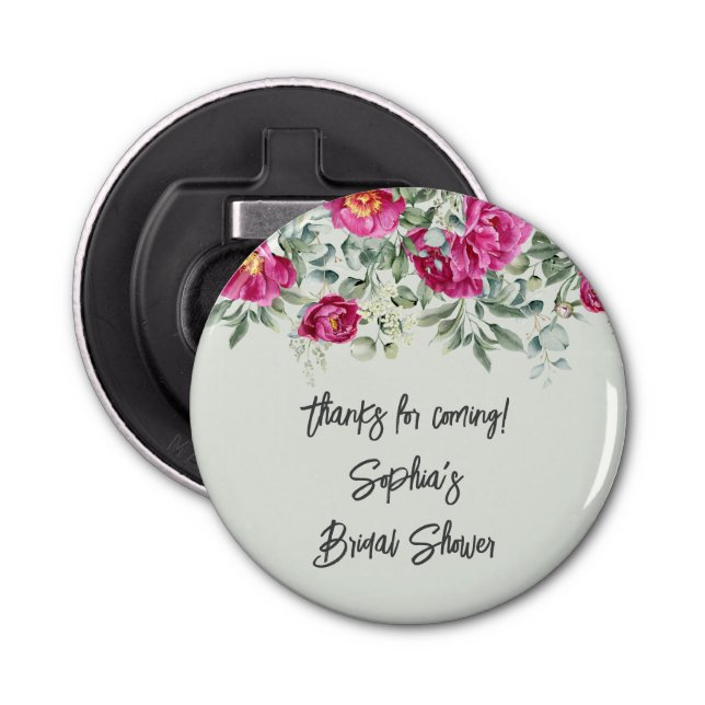 Décapsuleur Fleurs De Sage Rose Fleurs Douche Florale Faveurs (Devant)