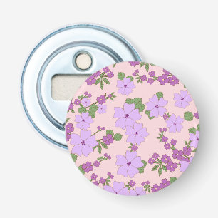 Décapsuleur Fleurs Violettes, Modèle Floral, Motif De Fleurs
