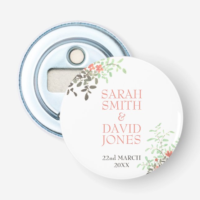 Décapsuleur Floral peint (Devant)