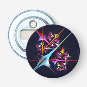Décapsuleur Floral rose moderne Art Abstrait Couleur Motif #01