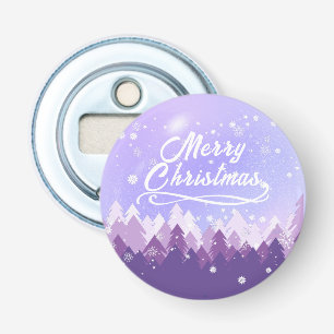 Décapsuleur Forêt pacifique de neige violette blanche Joyeux N