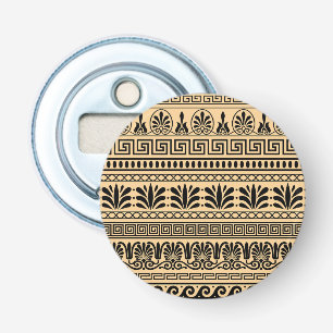 Décapsuleur Fret grec, Motif méditerranéen, Brown