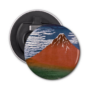 Décapsuleur Fuji rouge, Aka Fujiyama Volcan Katsushika Hokusai