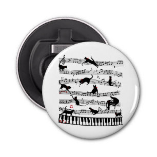 Décapsuleur Funny Chat Music Note, Cadeau Pour Piano Player, M