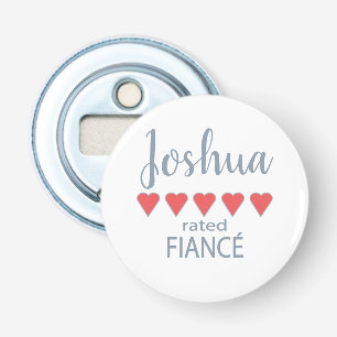 Décapsuleur Futur marié 5 cœurs pour cortège de mariage et mar