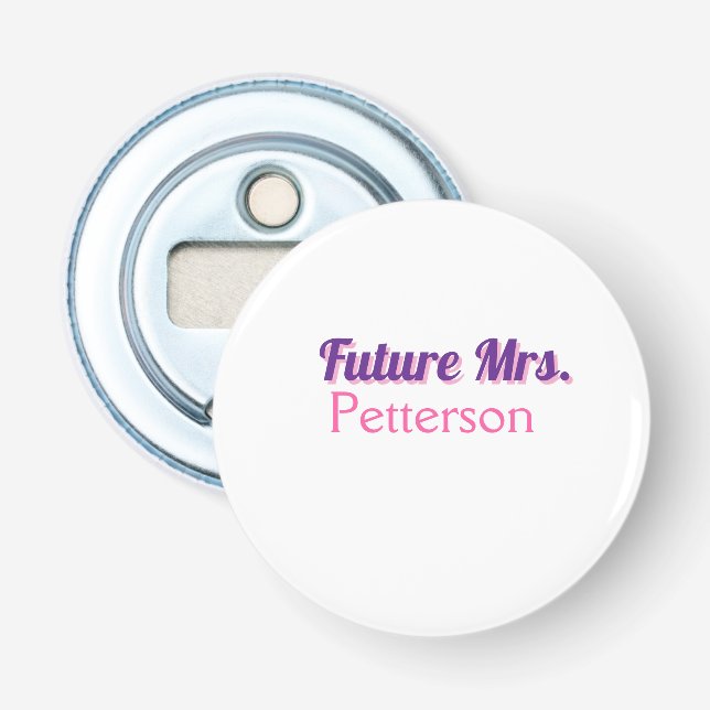 Décapsuleur Future Mme ajouter nom mariée enterrement de vie d (Devant)