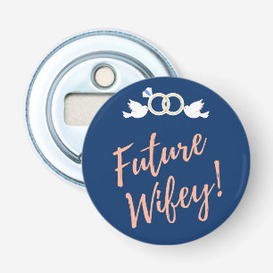 Décapsuleur Future Wifey Love Birds en bleu profond