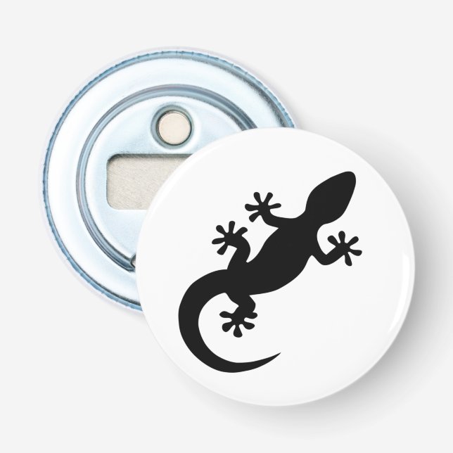 Décapsuleur Gecko noir (Devant)