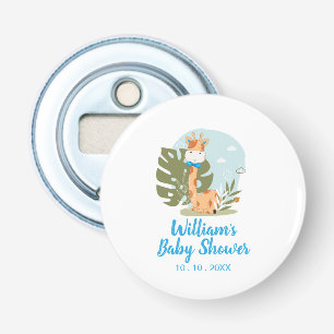 Décapsuleur Giraffe Baby shower Napkin (Garçon animal Safari)
