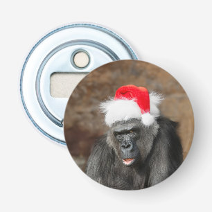 Décapsuleur Gorilla Biddy dans un Casquette de Noël festif