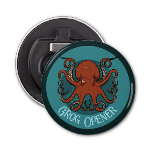 Décapsuleur Grog Opener Cartoon de Tentacles de pieuvre rouge 