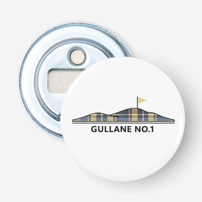 Décapsuleur Gullane Golf Cadeau de golf écossais Tartan  (Devant)