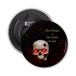 Décapsuleur Halloween gothique morose floral effrayant