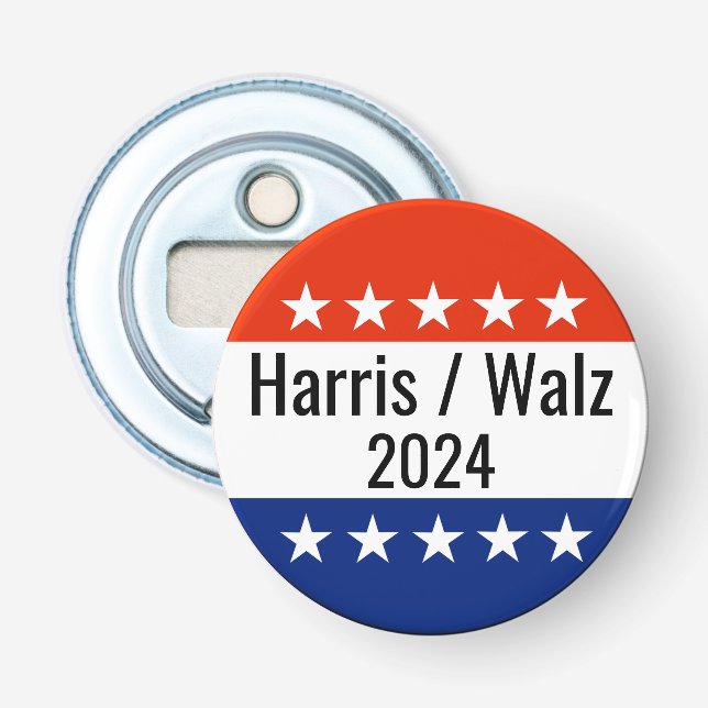 Décapsuleur Harris Walz Élection 2024 (Devant)