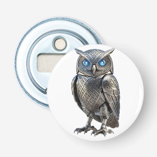 Décapsuleur Hibou mécanique celtique argent Steampunk