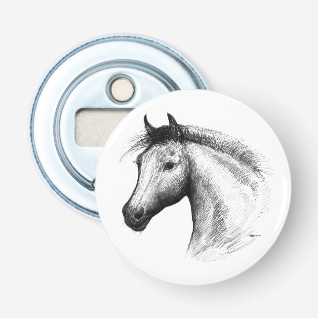 Décapsuleur Horse : White (Devant)