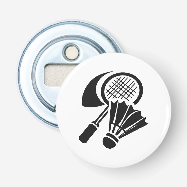 Décapsuleur Idées de cadeaux de badminton (Devant)