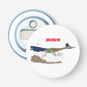 Décapsuleur Illustration amusante de la caricature d'oiseau du