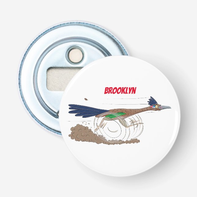 Décapsuleur Illustration amusante de la caricature d'oiseau du (Devant)