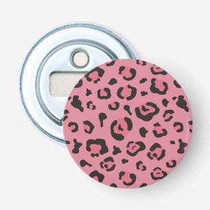 Décapsuleur Illustration d'animal de rose de léopard