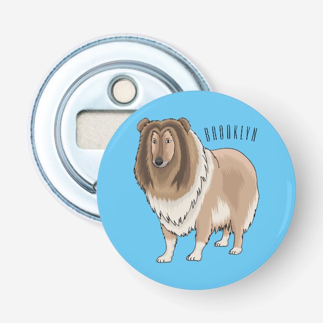 Décapsuleur Illustration de chien Rough collie (Devant)