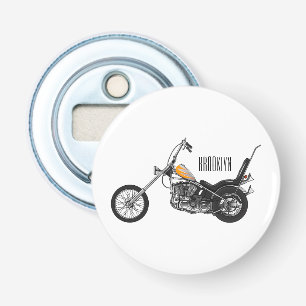 Décapsuleur Illustration de Chopper Motorcycle 1950