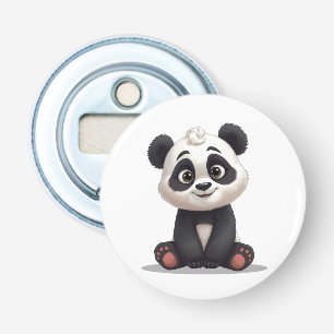 Décapsuleur Illustration de dessin animé d'ours panda assis