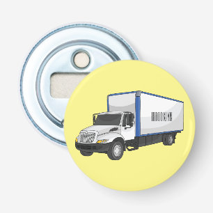 Décapsuleur Illustration de la caricature du camion-boîte