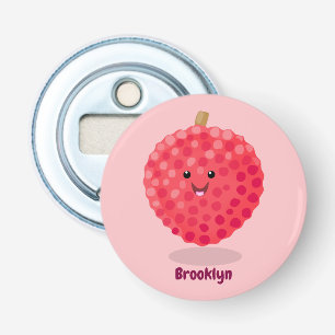 Décapsuleur Illustration de litchee rose mignon