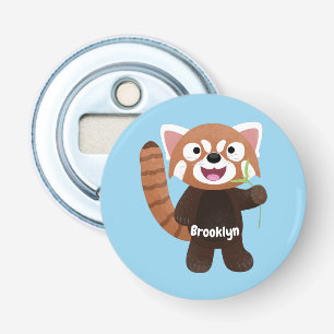 Décapsuleur Illustration de panda rouge mignon