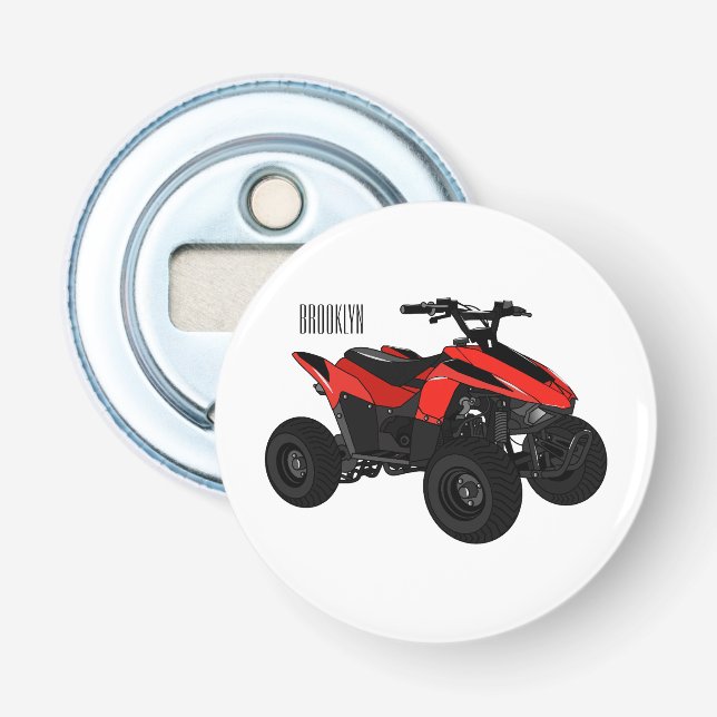 Décapsuleur Illustration de Quad bike atv (Devant)