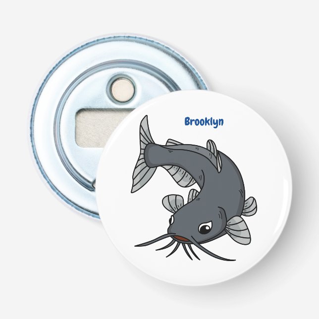 Décapsuleur Illustration du poisson-chat mignon (Devant)
