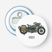 Illustration d'une moto de croiseur militaire