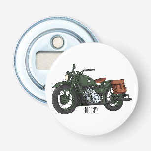 Décapsuleur Illustration d'une moto de croiseur militaire