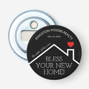 Décapsuleur Immobilier Maison Coeur Realtor Personnalisé