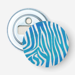 Décapsuleur Impression en bleu et blanc Zebra