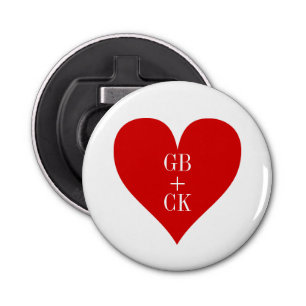 Décapsuleur Initiales de l'ouvreur de bouteilles