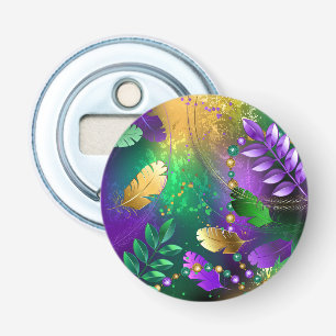 Décapsuleur Iridescente mardi gras arrière - plan avec perles