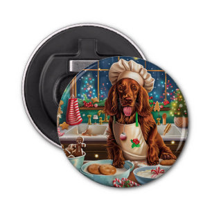 Décapsuleur Irish Setter Gâteau de vacances : Noël festif