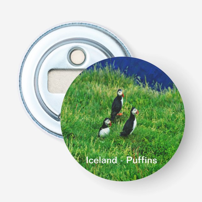 Décapsuleur Islande - Puffins (Devant)