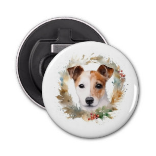 Décapsuleur Jack Russell Christmas Wreath Festive Pup