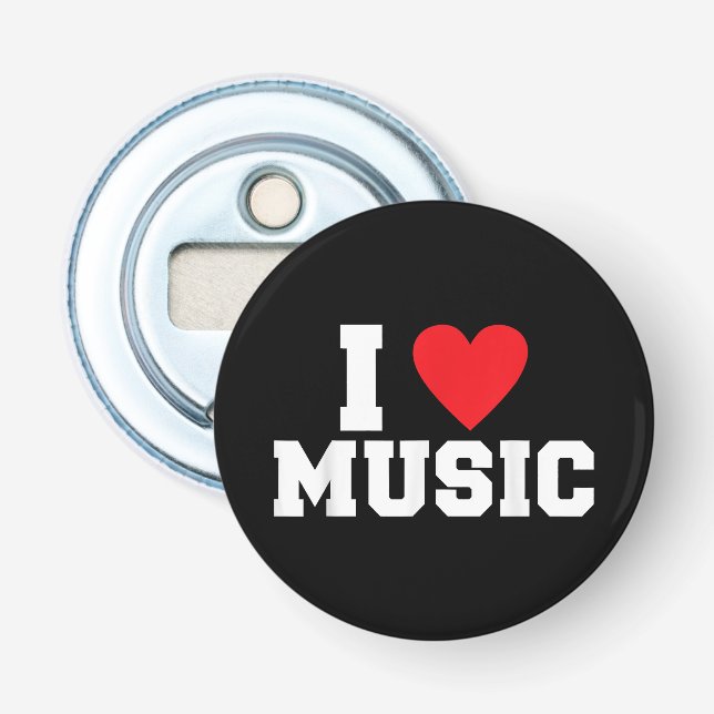 Décapsuleur J'adore Music Lover (Devant)